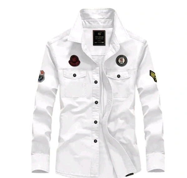 Comfy Modern Men Shirts - White, L