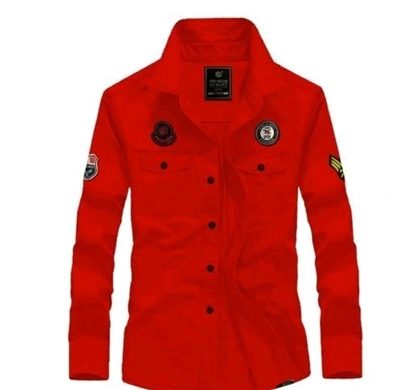 Comfy Modern Men Shirts - Red, L