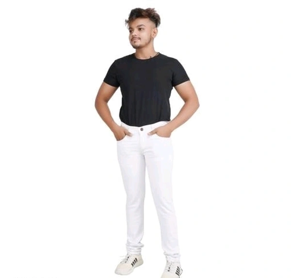 Denim  Stunning Denim Jeans For Men - 34, White