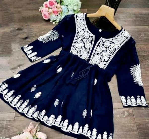 Trendy Ravishing Women Tops & Tunics - Navy Blue, L