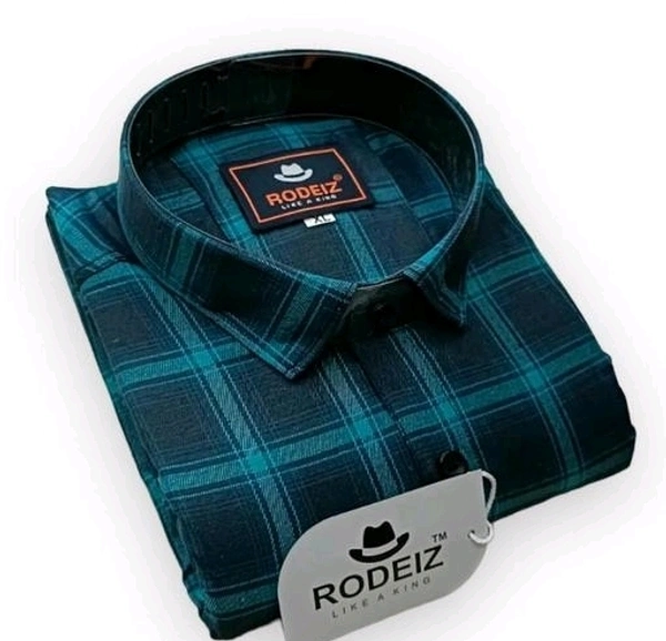 RODEIZ CHECKS SHIRT - Boston Blue, XL