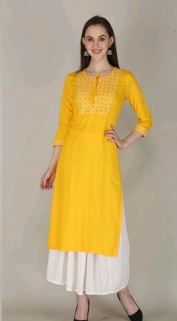 Alisha Pretty Kurtis - Gold, M