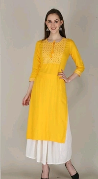 Alisha Pretty Kurtis - Gold, XXL