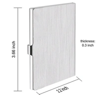 Generic Men's & Women's Stainless Steel Pocket ATM Visiting Credit Card Business Card Case Holder - Silver