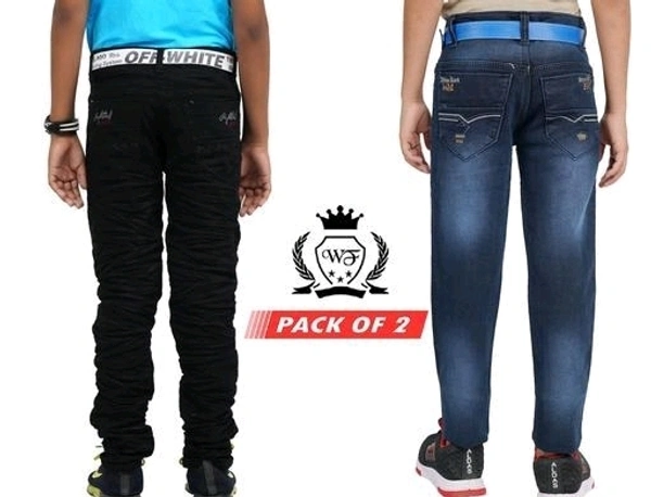 Wilfredo Stylish Denim Jeans For Boy's (Pack of 2) - 11-12 Years