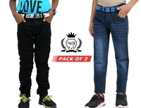 Wilfredo Stylish Denim Jeans For Boy's (Pack of 2) - 11-12 Years