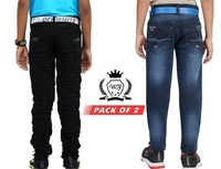 Wilfredo Stylish Denim Jeans For Boy's (Pack of 2) - 15-16 Years
