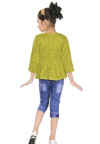 Girls Clothing Sets Pack Of 1 - Olive Drab, 4-5 Years