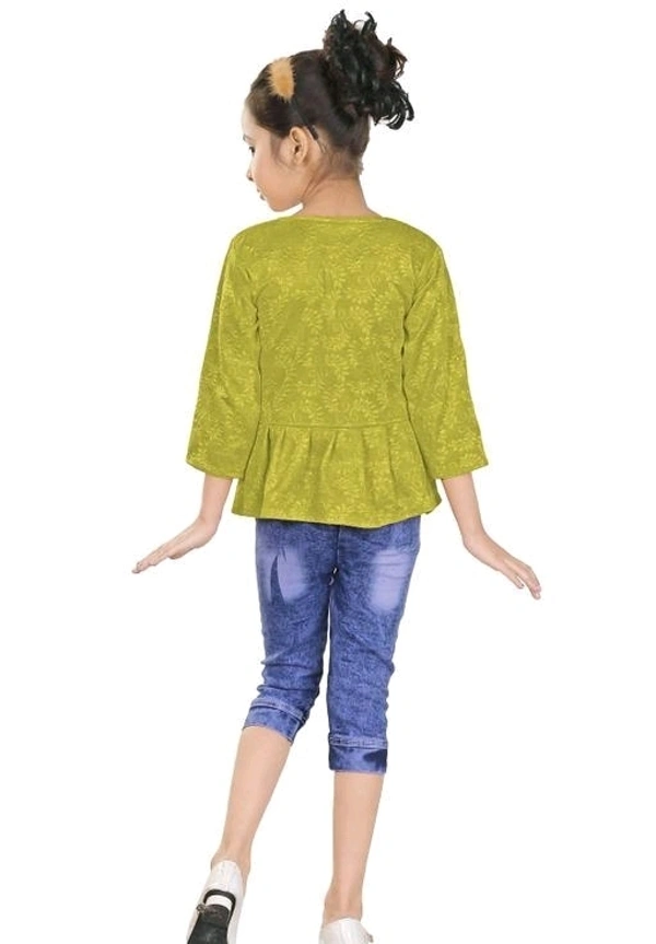 Girls Clothing Sets Pack Of 1 - Olive Drab, 4-5 Years