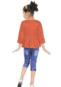 Girls Clothing Sets Pack Of 1 - Yellow Orange, 5-6 Years