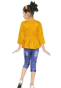 Girls Clothing Sets Pack Of 1 - Gold, 6-7 Years