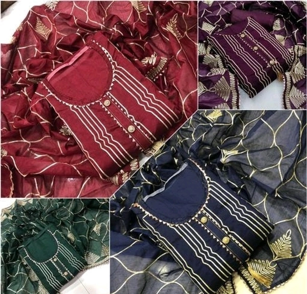 combo of 4 suits for women's and girls - Unstitched