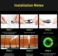 NSV  Valve Light For Bike Tyres Car Tyre Bicycle Tyre LED  Reflectors  (Multicolor)