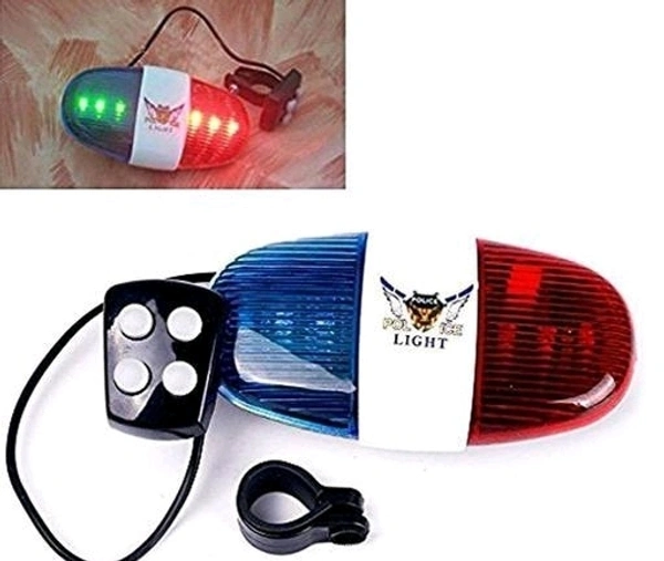 Gadget Deals 4-Tone/Switches Police Horn (Two AA batteries needed) LED Cycle bell