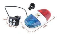 Gadget Deals 4-Tone/Switches Police Horn (Two AA batteries needed) LED Cycle bell