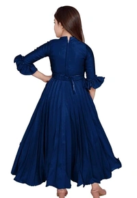 Agile Fancy Girls Frocks & Dresses Pack Of 1 - 4-5 Years, Navy Blue