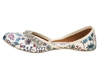 Punjabi Royal Payal Juti - White, IND-8