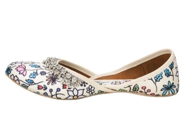 Punjabi Royal Payal Juti - White, IND-8