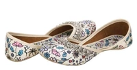 Punjabi Royal Payal Juti - White, IND-9