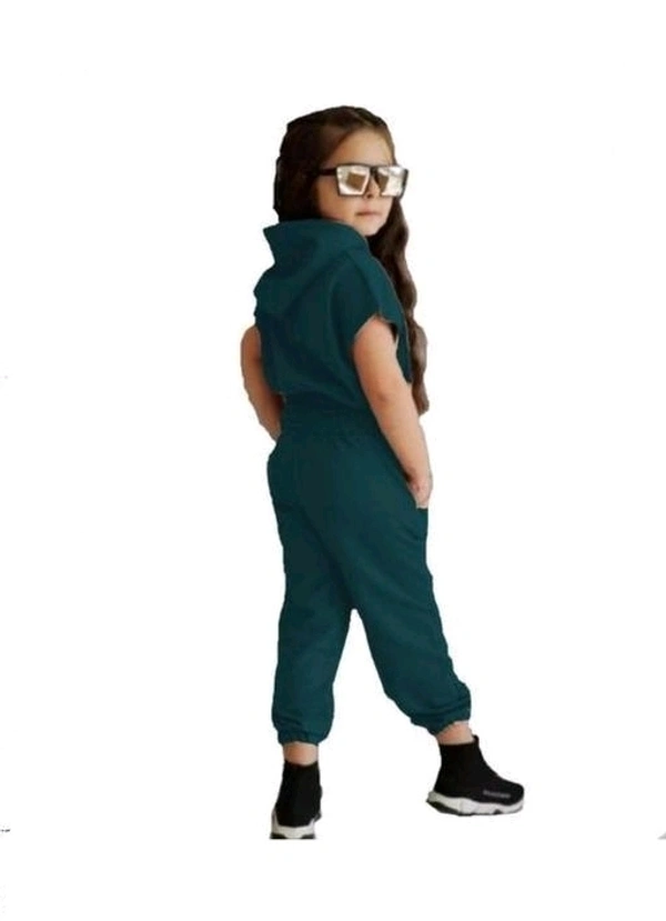 Latest Fancy Kid's Jamsuit - Teal, 6-7 Years