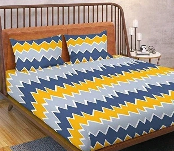 LUE YELLOW DUBALE BEDSHEET - Queen