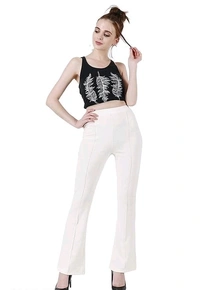Trendy Women Bootcut Trouers Bellbottom Trouers Pants Combo of 2 - 32