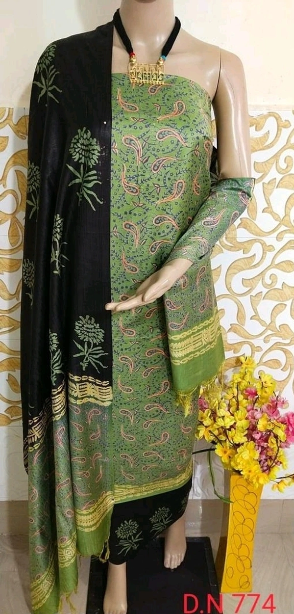 Treandy Suits - Olive Green, Unstitched