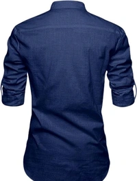 Men Solid Cotton Blend Straight Kurta - White, XXL