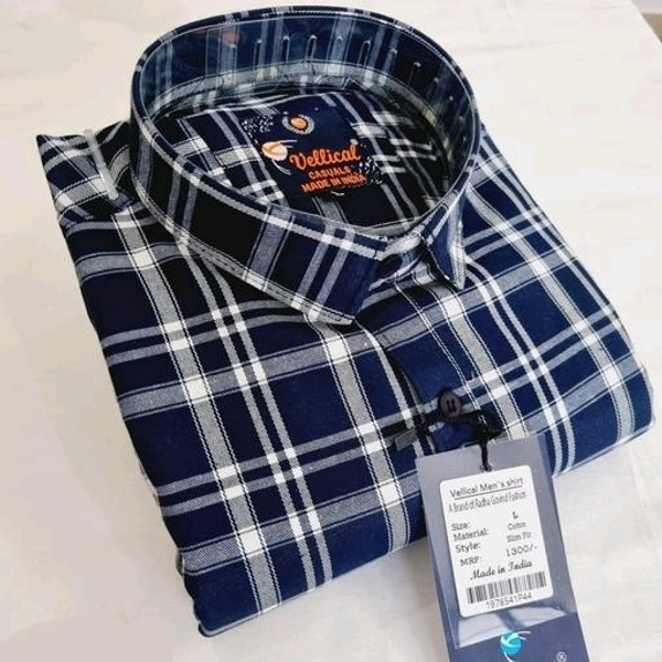 Cotton  cot n zip CASUAL WEAR SHIRTS IN PURE COTTON - Navy Blue, XL
