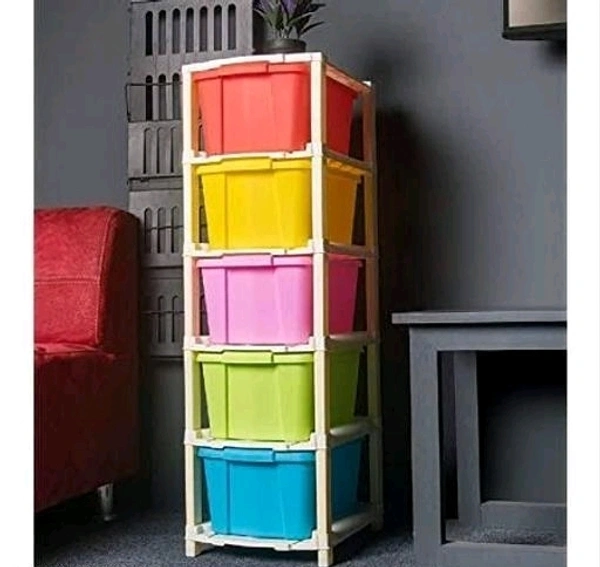 5XL NEW DRAWER, SIZE 5XL Platic Drawer, MULTIPURPOSE STORAGE BOX,BASKET AND BIN, MULTICOLOR