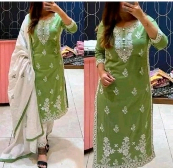 KURTI AND PANT SET - Celery, XS