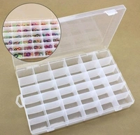 Multipurpose 36 Compartment Grid Storage Box For Jewelry Box, Beads Box, Earrings Box, Sundries Storage, Bracelet Box, Hair Clips Box, Pins Box, Cosmetics Box, Screws Box, DIY Kits Vanity Box STORAGE Vanity Box (CLEAR)
