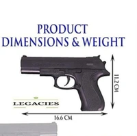 PISTOL GUN WITH 8 ROUND RELOAD WITH 50 FREE BB BULLETS PACK OF 2 GUN
