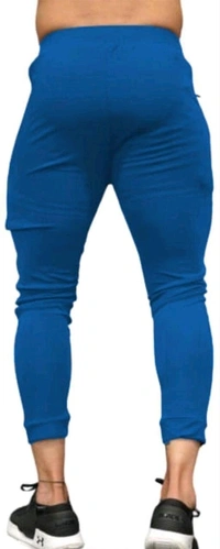 Solid Men Track Pants - Steel Blue, 34, Lycra