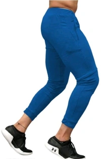 Solid Men Track Pants - Steel Blue, 40, Lycra