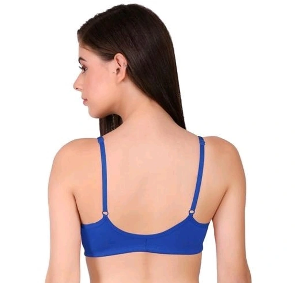 Fasalvi Front Open Bra - Blue, 38A, Polycotton