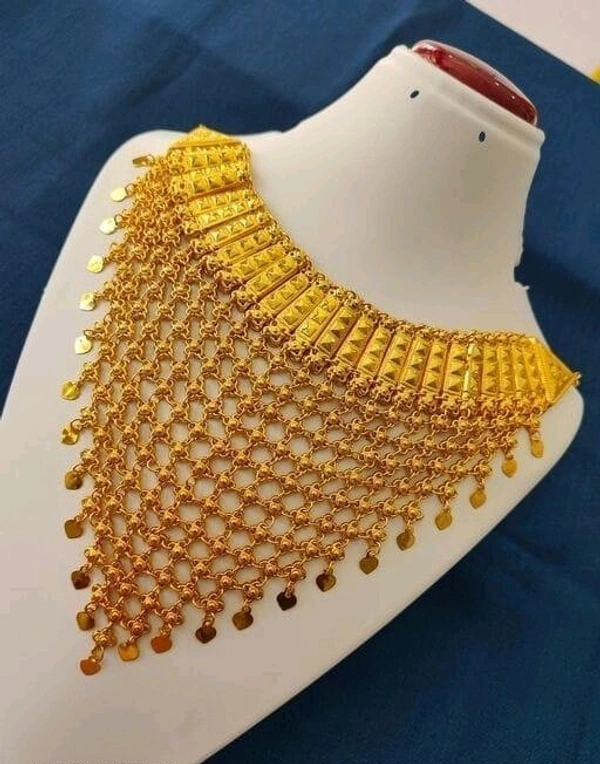 Mogal Rajputana Necklace - Gold, Free Size, As Per Image