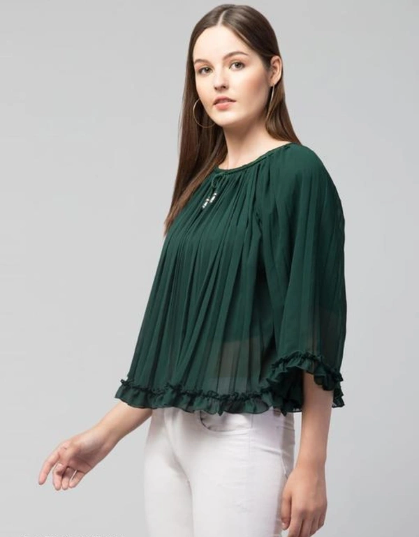 MAX Fancy Georgette Women Tops - Tom Thumb, S, Georgette