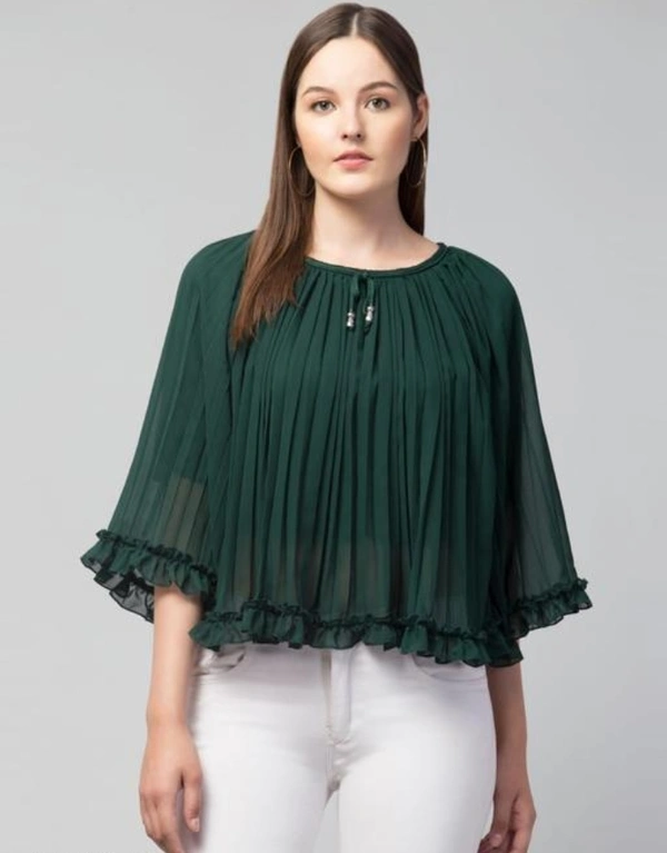MAX Fancy Georgette Women Tops - Tom Thumb, L, Georgette