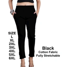 Q-Rious Women Regular Fit Multicolor Cotton Blend Trousers - 38