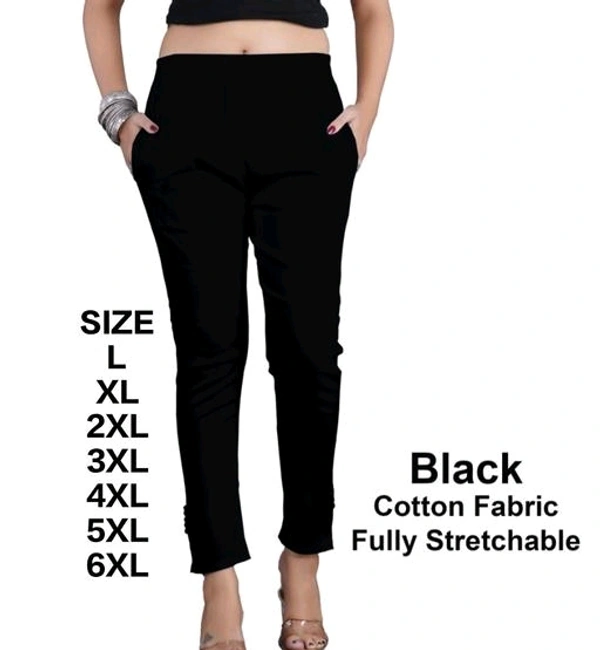 Q-Rious Women Regular Fit Multicolor Cotton Blend Trousers - 38
