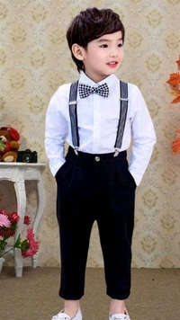 Cotton Blend  Natu Natu Song Dress For Boys - 4-5 Years