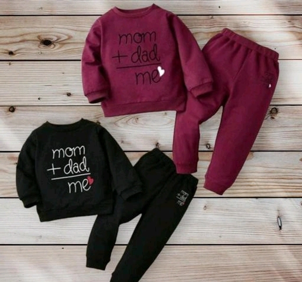 Warm  Premium Quality Warm and Soft Fleece Winter Sweat Set Pack of 2 at Very reasonable Price  - 1-2 Years