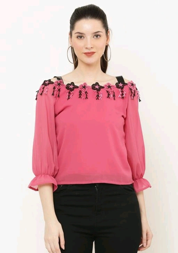 Georgette  STYLISH TOPS FOR WOMENS - XS