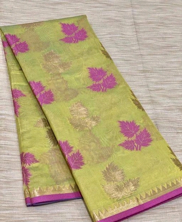 Cotton Blend  COTTON SILK SAREE - Tacha, Free Size