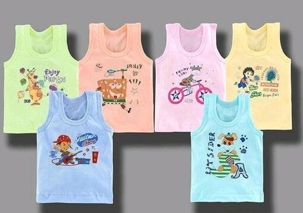 Cotton Blend  Boys Multicolor Cotton Innerwear - 3-6 Months