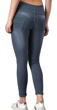 Denim  CORPONIX WOMEN'S SKINNY FIT JEANS ROUND POCKET - 32