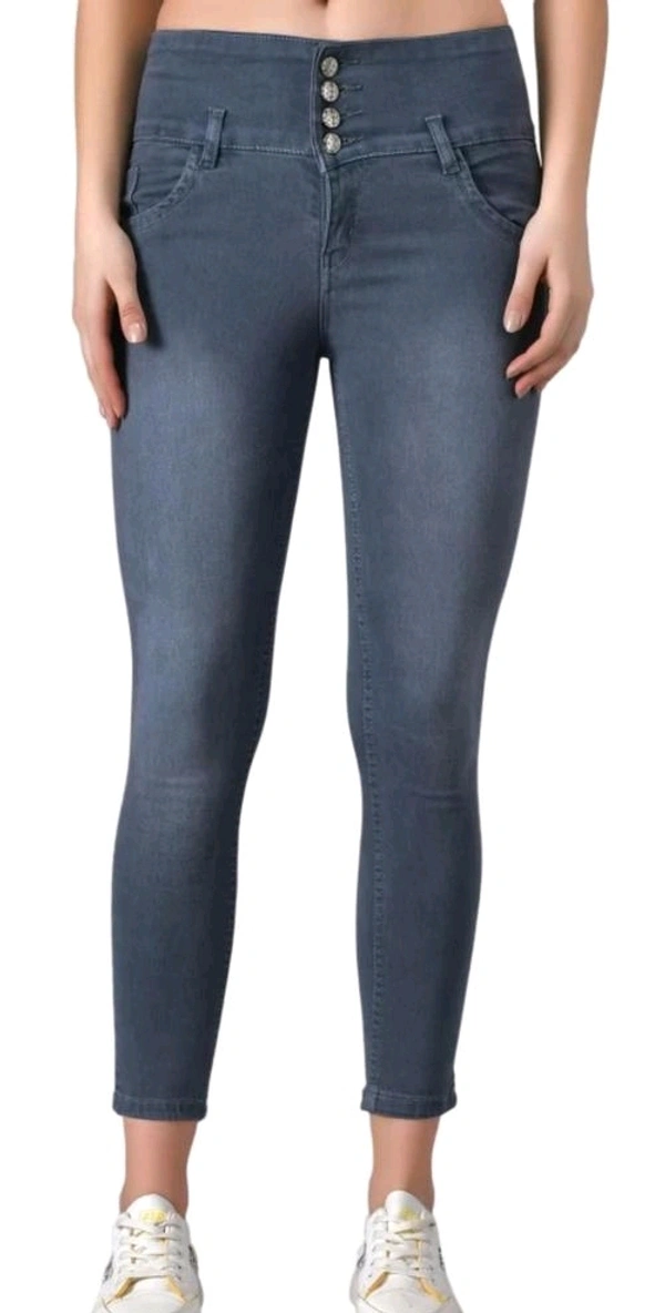 Denim  CORPONIX WOMEN'S SKINNY FIT JEANS ROUND POCKET - 30