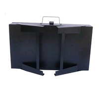 Metal  Briefcase style charcoal BBQ for outdoor cooking