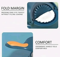 2 in 1 Dumpling Maker Ghughra Momos Maker Gujiya Maker  - Blue